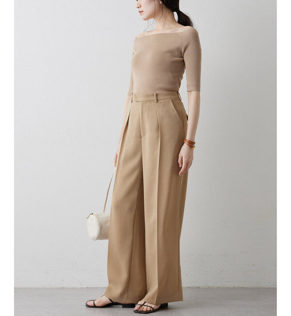 THE PAUSE「【THE PAUSE】オフショルハーフスリーブプルオーバー」|ニット・セーター|