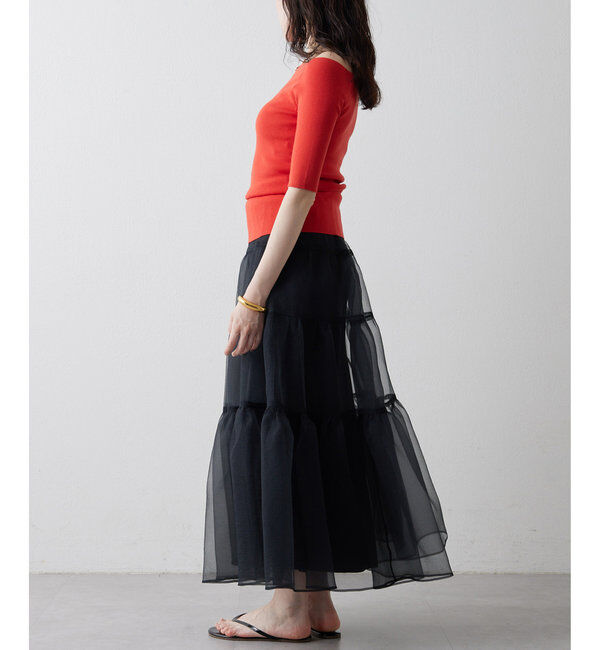 THE PAUSE「【THE PAUSE】オフショルハーフスリーブプルオーバー」|ニット・セーター|