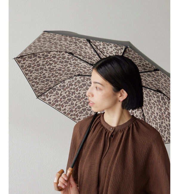 「【晴雨兼用】レオパード楽折り傘」|その他|