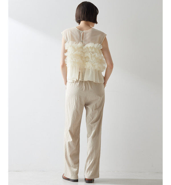  「【THE PAUSE】チュールフリルブラウス」|シャツ・ブラウス|