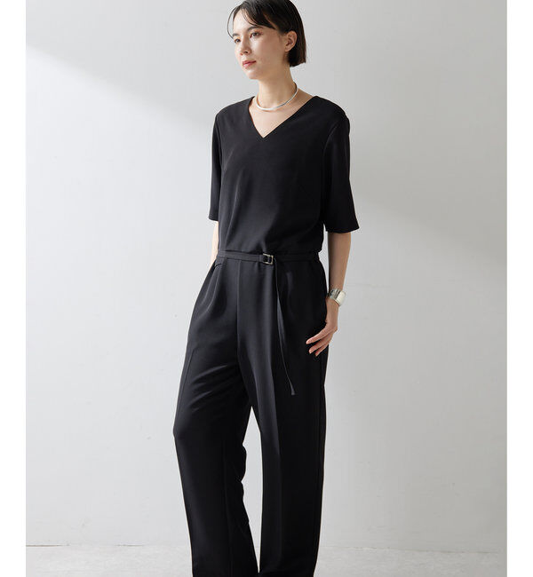  「【THE PAUSE】Vネックジャンプスーツ」|ワンピース|