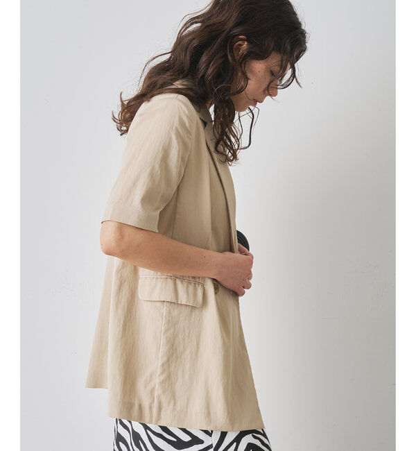  「オックスダブルハーフスリーブジャケット」|テーラードジャケット|