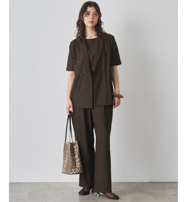  「オックスダブルハーフスリーブジャケット」|テーラードジャケット|