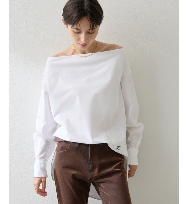  「ブロードオフショルダーブラウス」|シャツ・ブラウス|