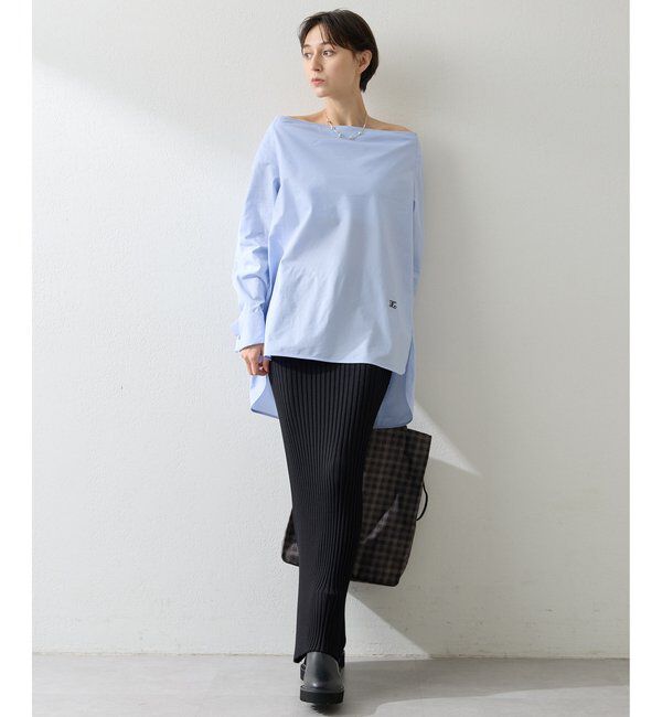  「ブロードオフショルダーブラウス」|シャツ・ブラウス|