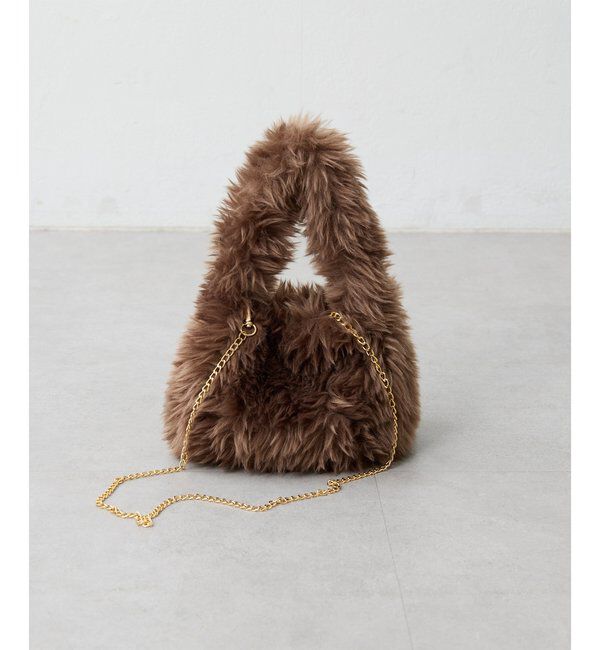 THE PAUSE「【THE PAUSE】フェイクファーミニBAG」|トートバッグ|