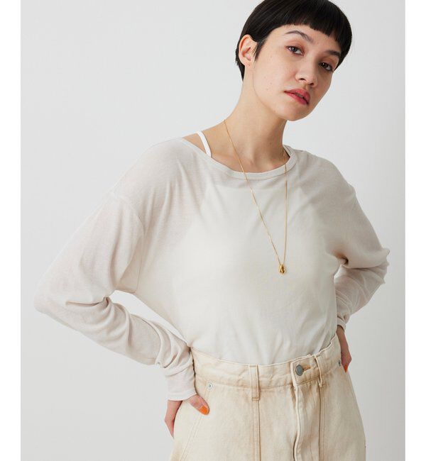  「【THE PAUSE】シアーフライスロンTEE」|Tシャツ・カットソー|