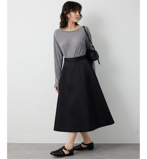  「【THE PAUSE】ボンディングフレアスカート」|スカート|