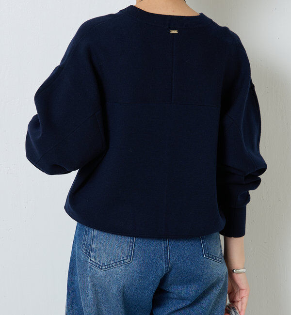  「ジップスウェットライクニット」|ニット・セーター|