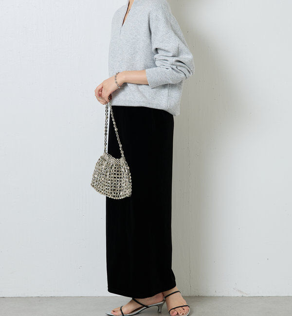  「ジップスウェットライクニット」|ニット・セーター|