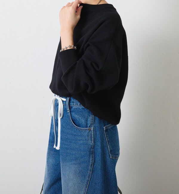  「ジップスウェットライクニット」|ニット・セーター|