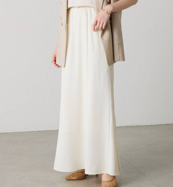  「ジャージマーメイドスカート」|スカート|オフホワイト