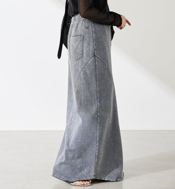  「Q.anos パッチマーメイドスカート」|スカート|