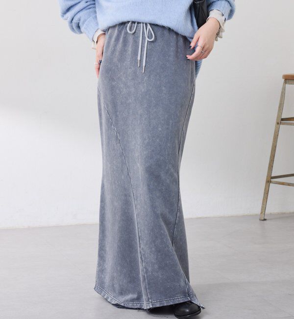  「Q.anos パッチマーメイドスカート」|スカート|