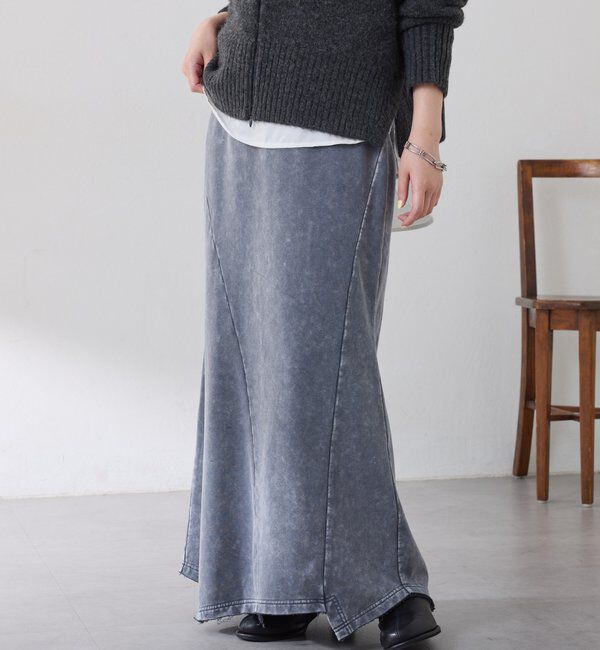  「Q.anos パッチマーメイドスカート」|スカート|