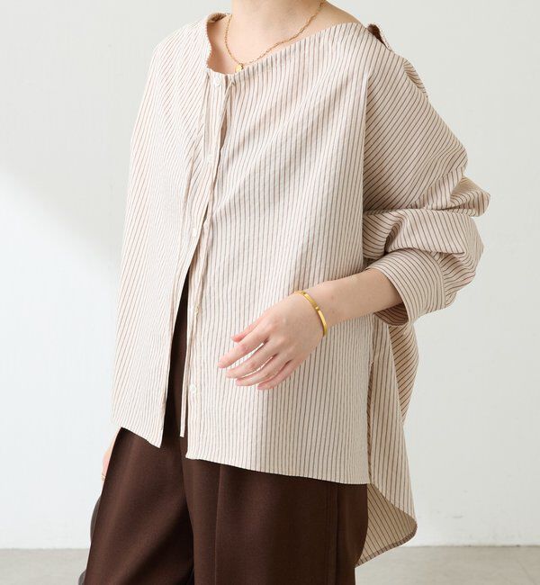  「襟ギャザーシャツ」|シャツ・ブラウス|