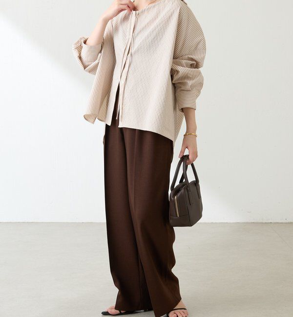  「襟ギャザーシャツ」|シャツ・ブラウス|