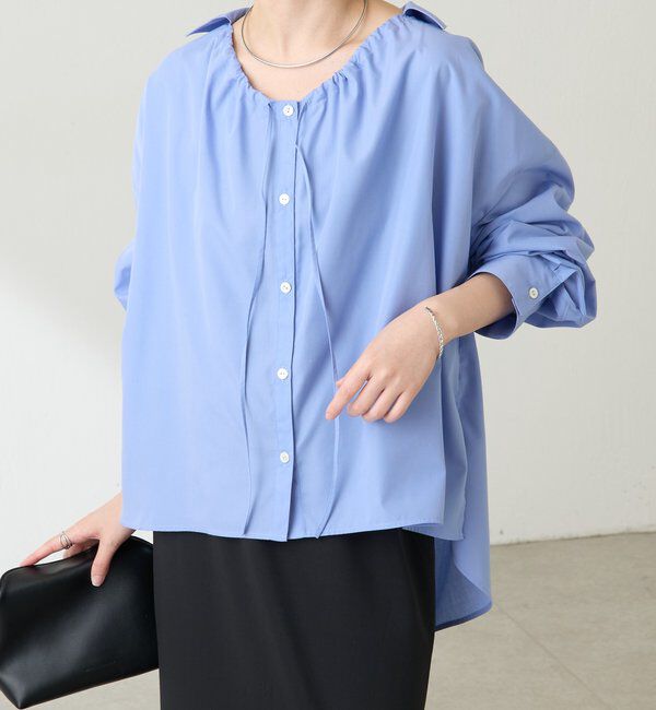  「襟ギャザーシャツ」|シャツ・ブラウス|