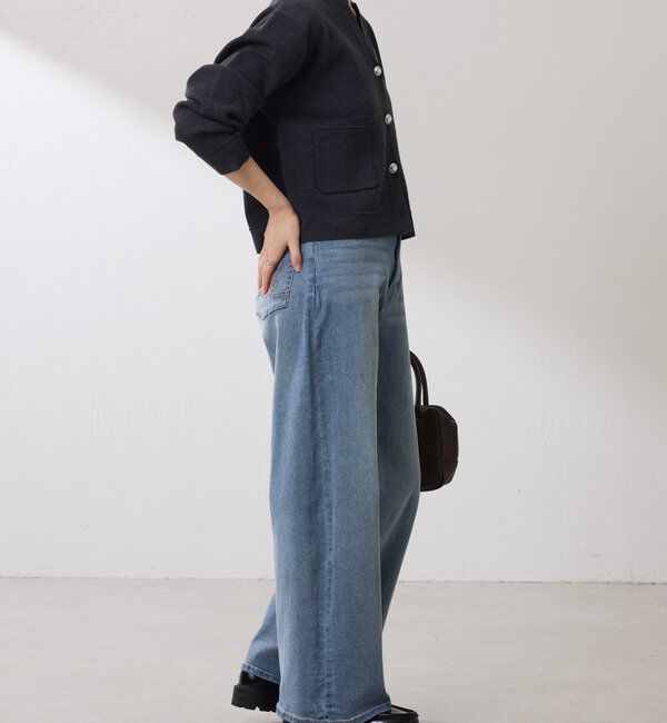  「スキッパースウェットライクカーディガン」|ニット・セーター|