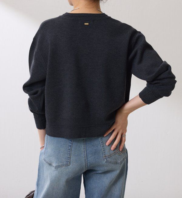  「スキッパースウェットライクカーディガン」|ニット・セーター|