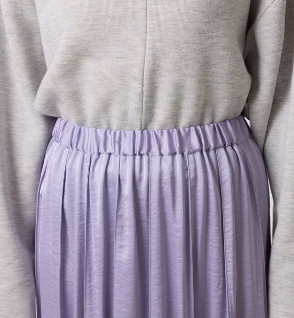  「シルキーサテンフレアスカート」|スカート|
