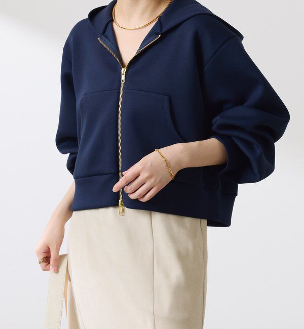  「短丈ボリューム袖フーディー」|Tシャツ・カットソー|