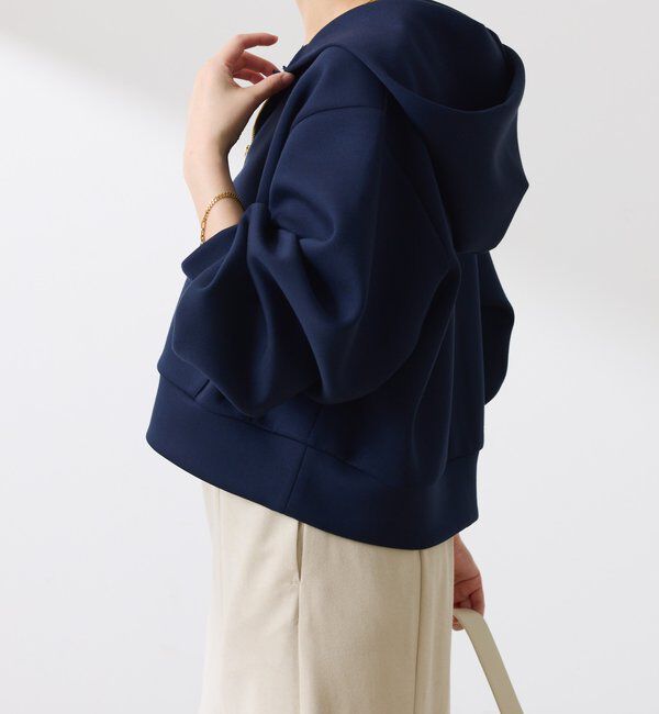  「短丈ボリューム袖フーディー」|Tシャツ・カットソー|