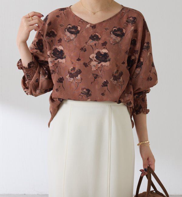  「ヴィンテージフラワー柄ブラウス」|シャツ・ブラウス|