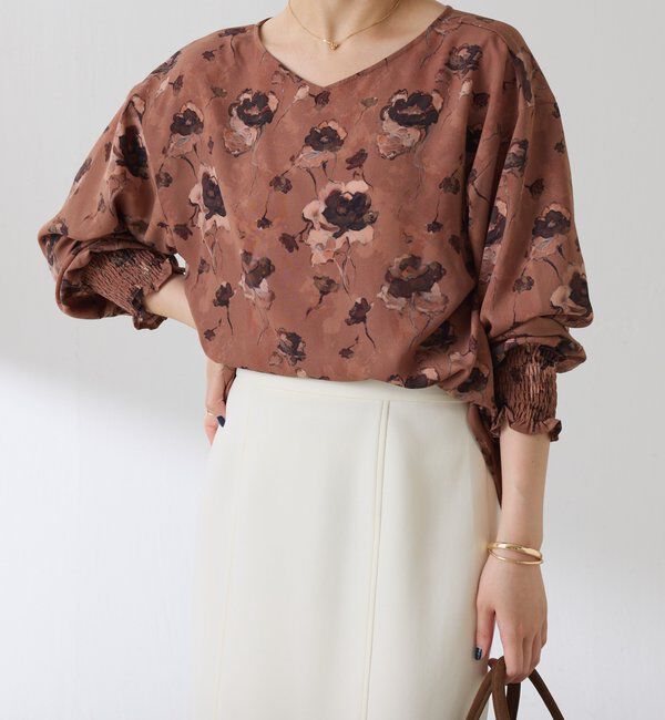  「ヴィンテージフラワー柄ブラウス」|シャツ・ブラウス|