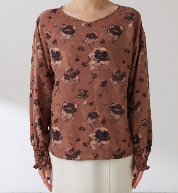  「ヴィンテージフラワー柄ブラウス」|シャツ・ブラウス|