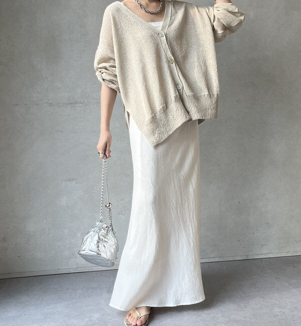  「【新色追加】【昨年1000枚売れた！】キュプラリネンマーメイドスカート」|スカート|