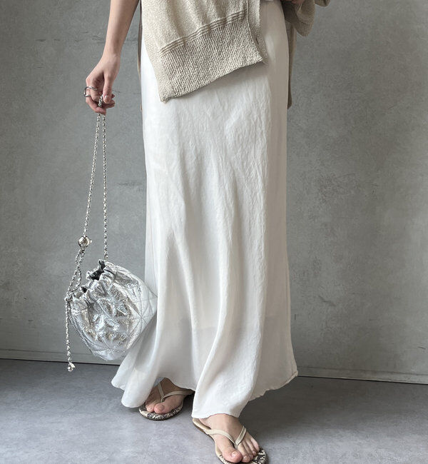  「【新色追加】【昨年1000枚売れた！】キュプラリネンマーメイドスカート」|スカート|
