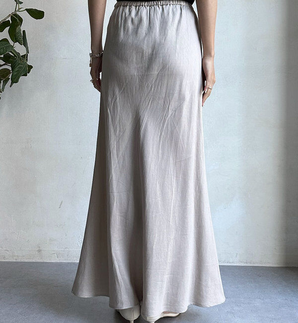  「【新色追加】【昨年1000枚売れた！】キュプラリネンマーメイドスカート」|スカート|