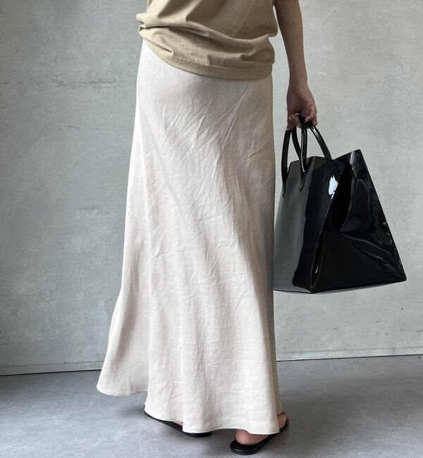 「【新色追加】【昨年1000枚売れた！】キュプラリネンマーメイドスカート」|スカート|