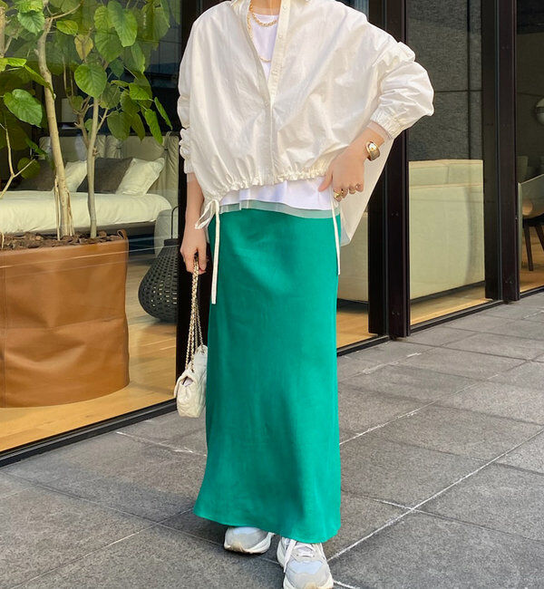  「【新色追加】【昨年1000枚売れた！】キュプラリネンマーメイドスカート」|スカート|