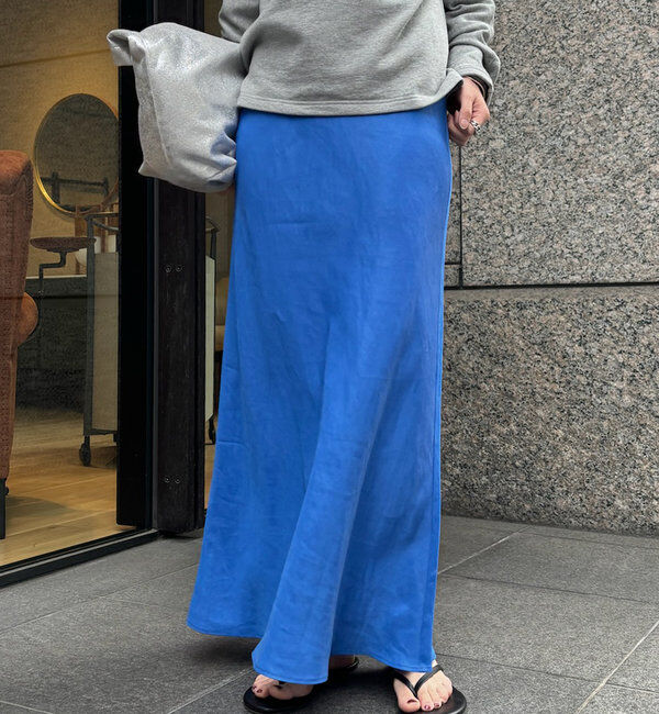  「【新色追加】【昨年1000枚売れた！】キュプラリネンマーメイドスカート」|スカート|