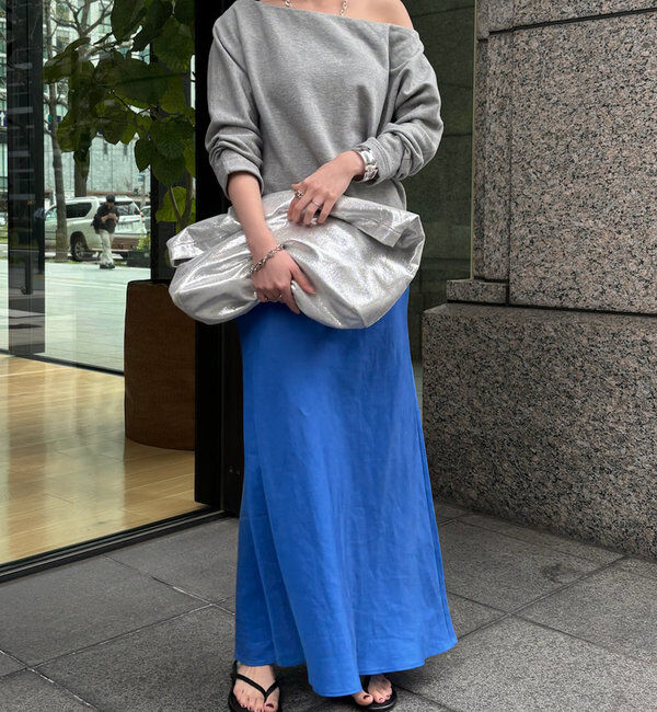  「【新色追加】【昨年1000枚売れた！】キュプラリネンマーメイドスカート」|スカート|