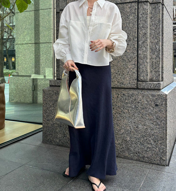  「【新色追加】【昨年1000枚売れた！】キュプラリネンマーメイドスカート」|スカート|