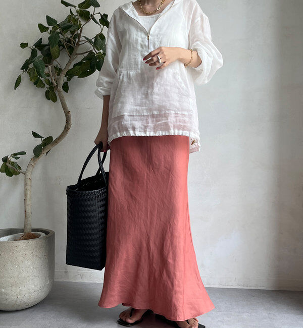  「【新色追加】【昨年1000枚売れた！】キュプラリネンマーメイドスカート」|スカート|