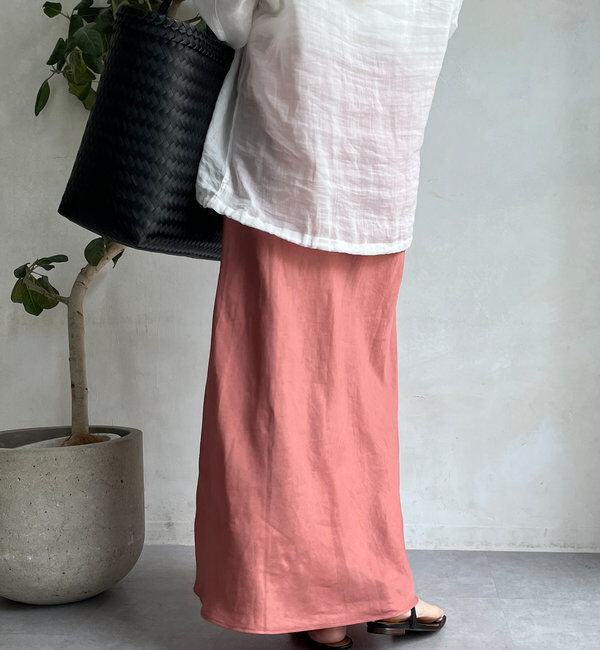  「【新色追加】【昨年1000枚売れた！】キュプラリネンマーメイドスカート」|スカート|