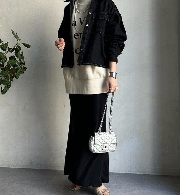  「【新色追加】【昨年1000枚売れた！】キュプラリネンマーメイドスカート」|スカート|