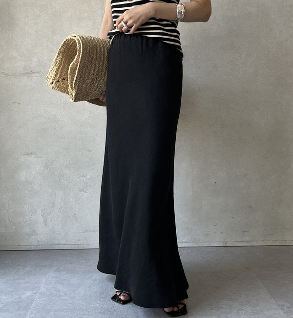  「【新色追加】【昨年1000枚売れた！】キュプラリネンマーメイドスカート」|スカート|