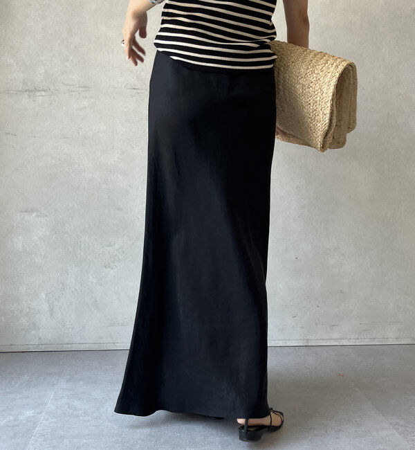  「【新色追加】【昨年1000枚売れた！】キュプラリネンマーメイドスカート」|スカート|