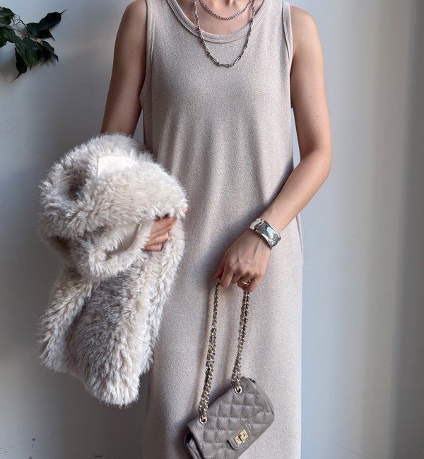  「【全骨格細見え】ブークレーダンボールタンクワンピース」|ワンピース|