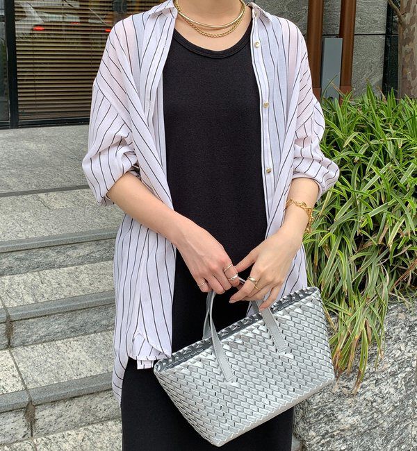  「【全骨格細見え】ブークレーダンボールタンクワンピース」|ワンピース|