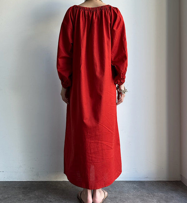  「コットンリネンオフショルワンピース」|ワンピース|