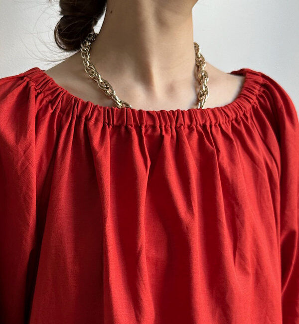  「コットンリネンオフショルワンピース」|ワンピース|