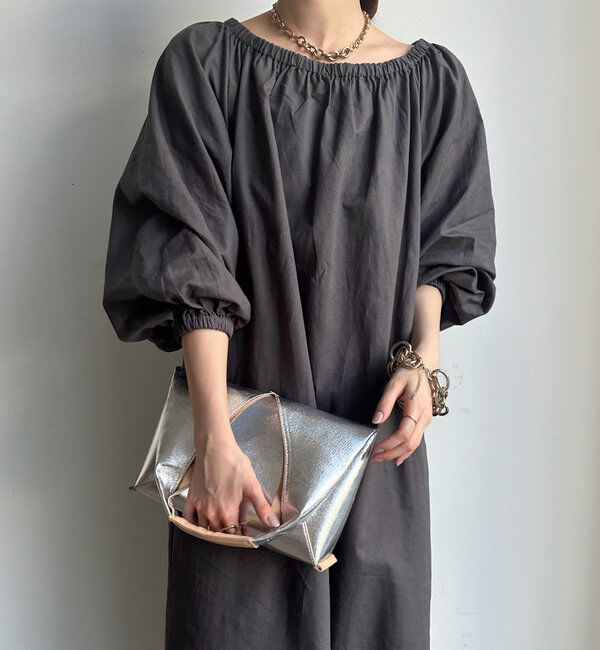  「コットンリネンオフショルワンピース」|ワンピース|