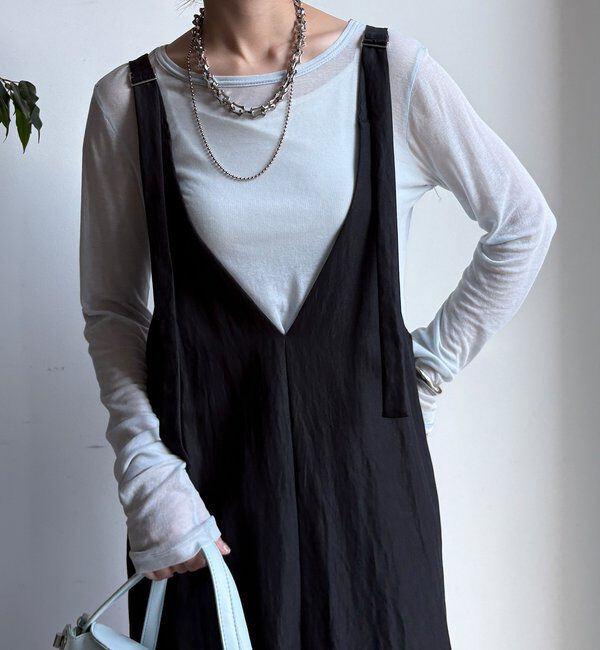  「【新色追加/前後2WAYで着られる】深Vワンピース」|ワンピース|