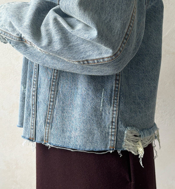  「ショートダメージGジャン」|ブルゾン・スタジャン|